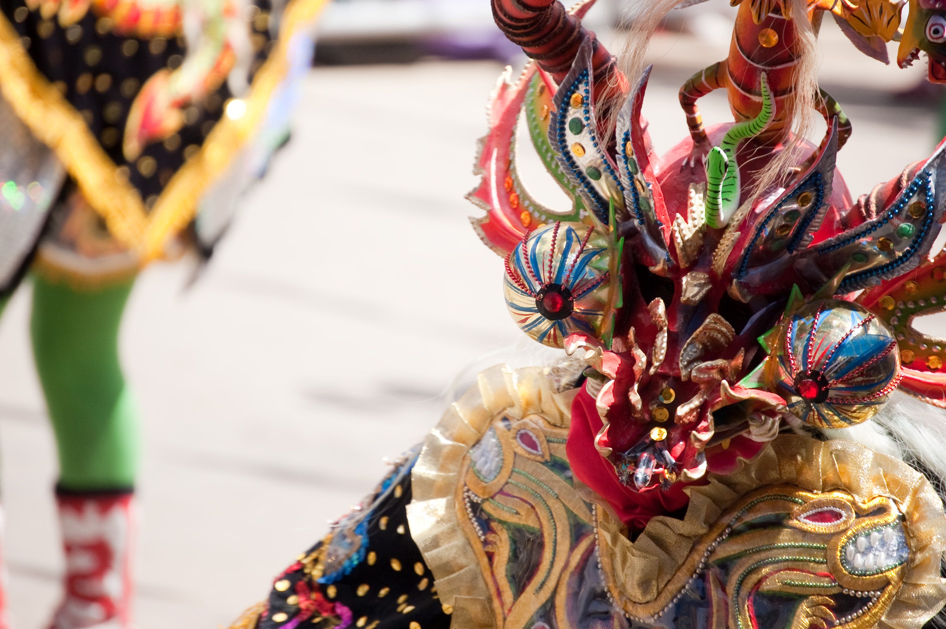 Danzante de diablada en el Carnaval de Oruro